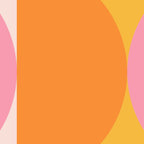 Mid Century Modern Scandinavian Geometric Abstract 354 Pink Yellow and Orange Coffee Mug Gallery Image 2