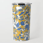 Simplistic silhouette flowers YB Travel Mug Gallery Image 1