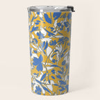 Simplistic silhouette flowers YB Travel Mug Gallery Image 2