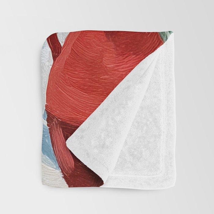 Red Dress by the Sea Throw Blanket Gallery Image 3