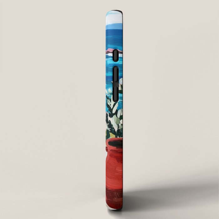 Red Dress by the Sea iPhone Case Gallery Image 2