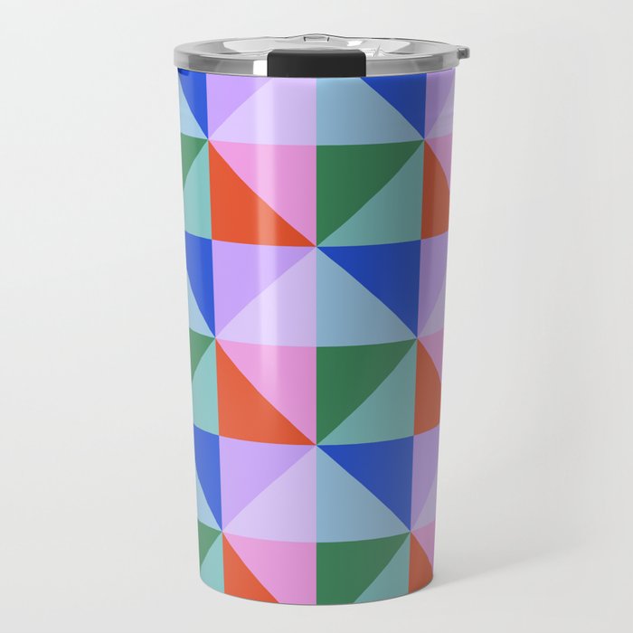 Kaleidoscope - brights Travel Mug Gallery Image 1