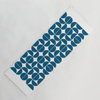 Mid Century Modern Geometric 04 Blue Yoga Mat Gallery Image 1