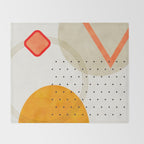 mid century geometry 2021 3 Throw Blanket Gallery Image 2