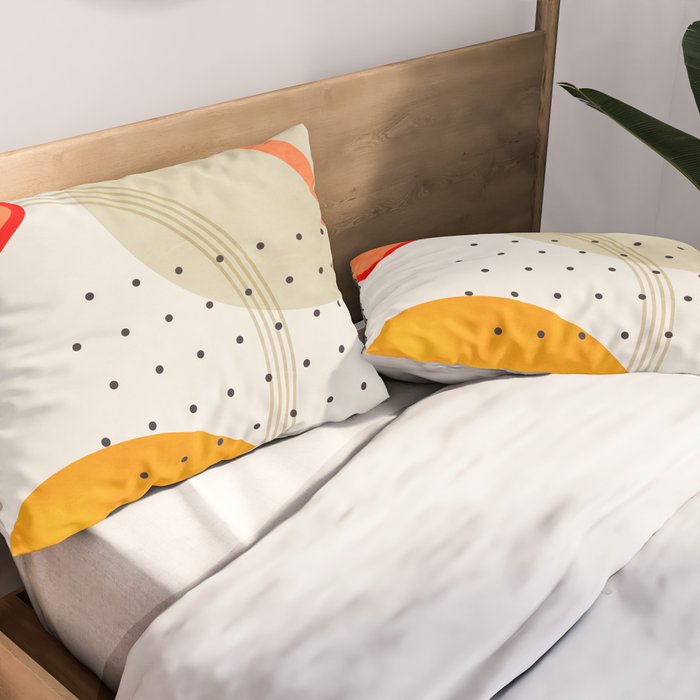 mid century geometry 2021 3 Pillow Sham Gallery Image 2