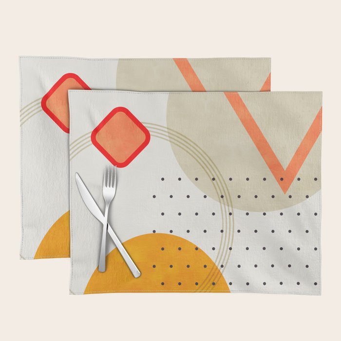 mid century geometry 2021 3 Placemat Gallery Image 1
