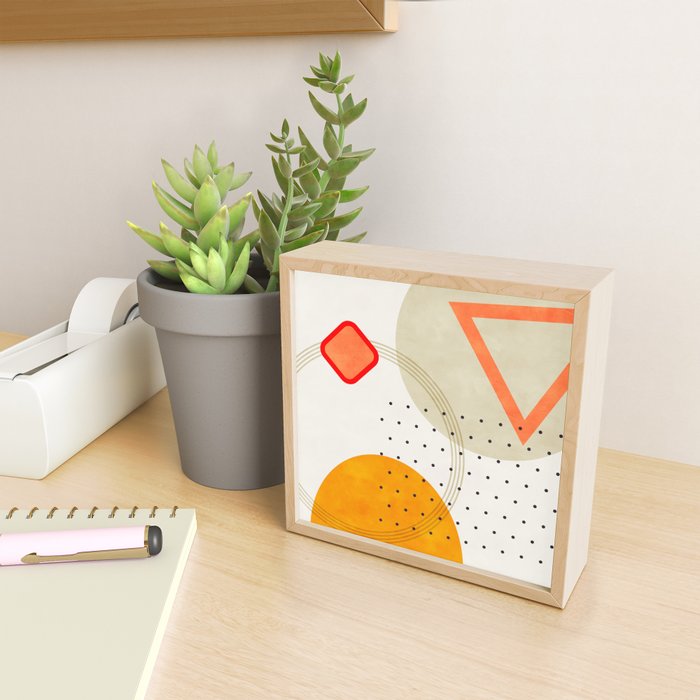 mid century geometry 2021 3 Mini Art Print Gallery Image 2