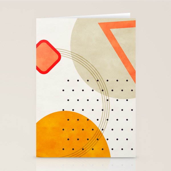 mid century geometry 2021 3 Stationery Card Gallery Image 2
