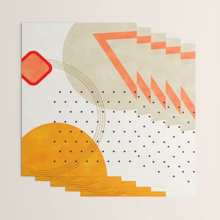 mid century geometry 2021 3 Wrapping Paper Gallery Image 3