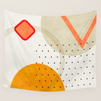 mid century geometry 2021 3 Wall Tapestry Gallery Image 4