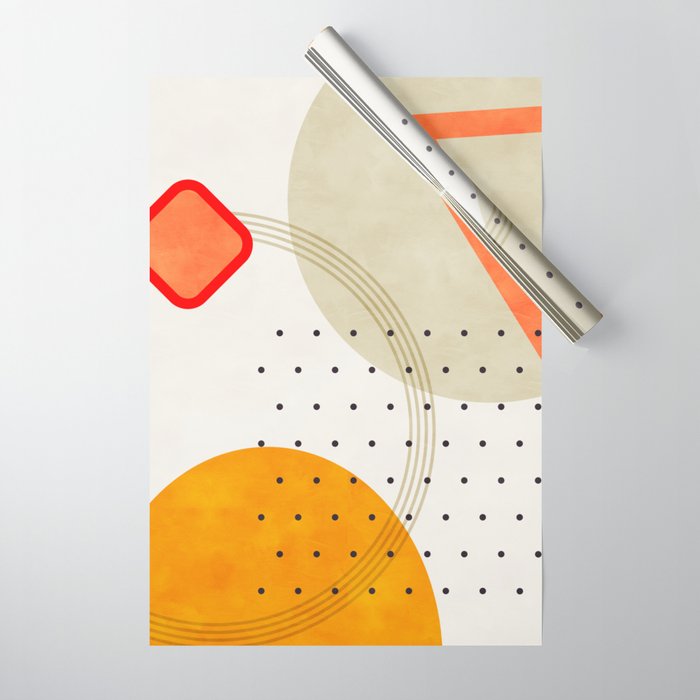 mid century geometry 2021 3 Wrapping Paper Gallery Image 1