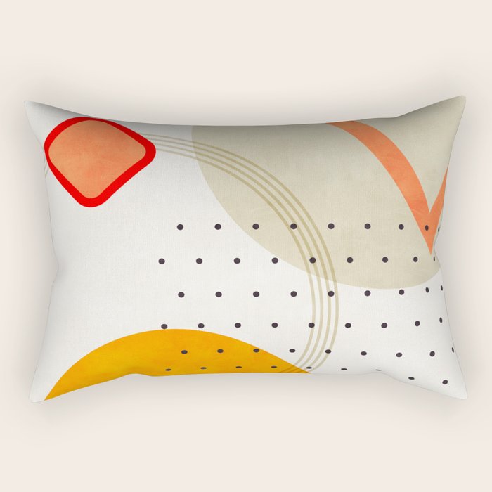 mid century geometry 2021 3 Rectangular Pillow Gallery Image 1
