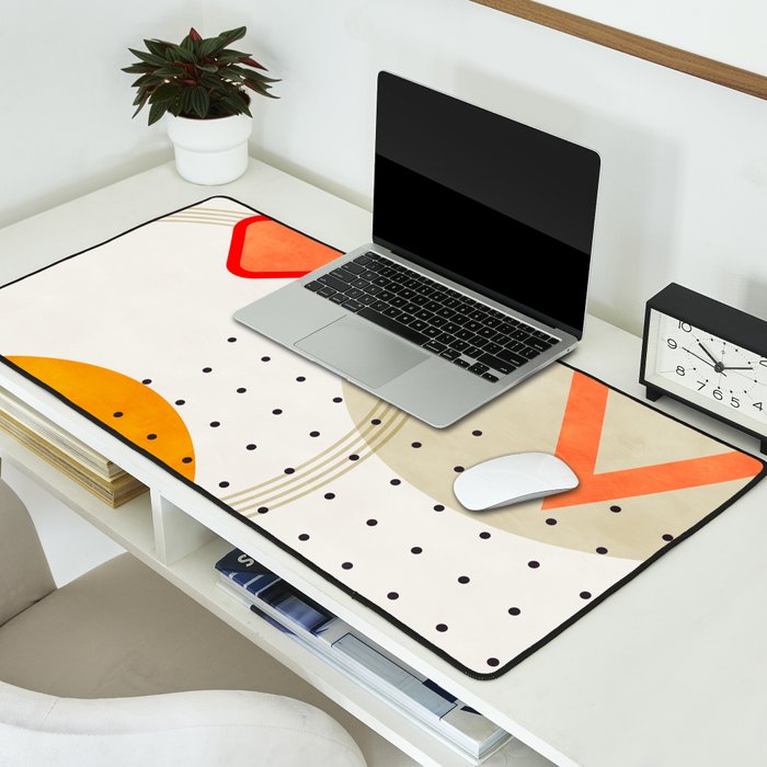 mid century geometry 2021 3 Desk Mat Gallery Image 2