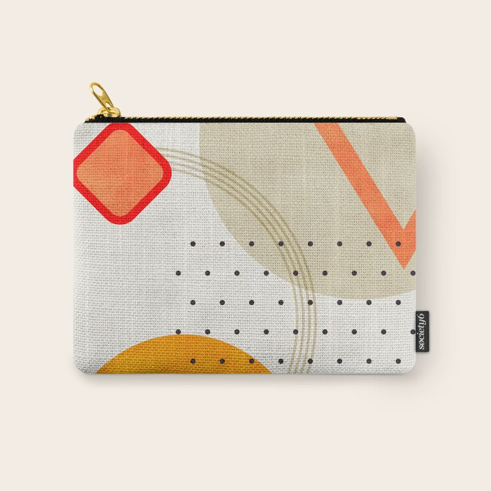 mid century geometry 2021 3 Carry All Pouch Gallery Image 1