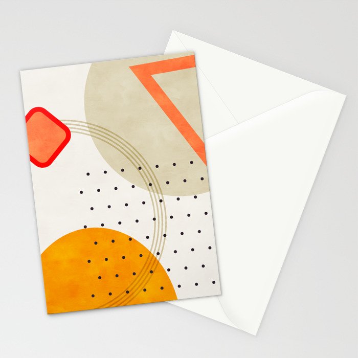 mid century geometry 2021 3 Stationery Card Gallery Image 2