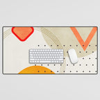 mid century geometry 2021 3 Desk Mat Gallery Image 1