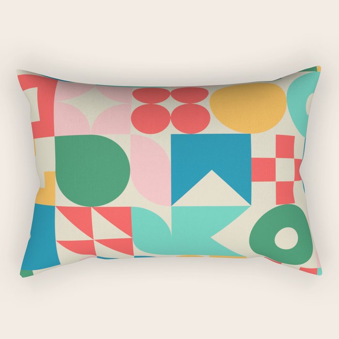 BAUHAUS POP VIENNA Rectangular Pillow Gallery Image 1