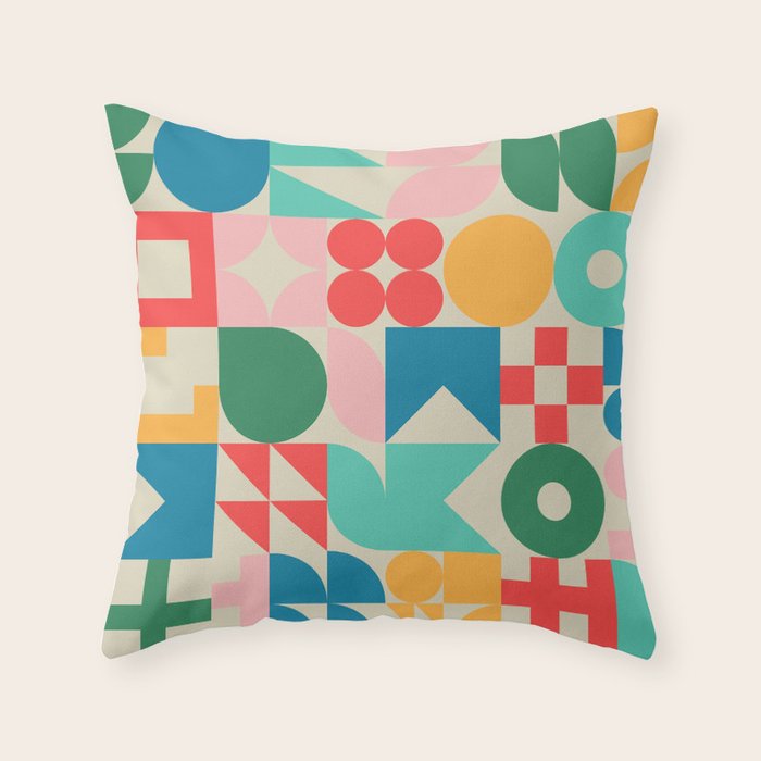 BAUHAUS POP VIENNA Throw Pillow Gallery Image 6
