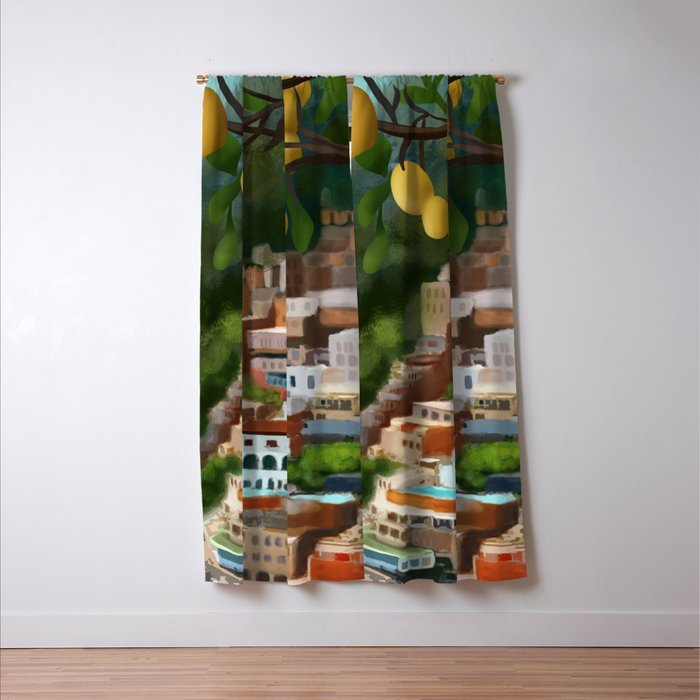 Amalfi Sunshine Grove Window Curtain Gallery Image 3