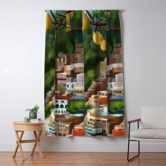 Amalfi Sunshine Grove Window Curtain Gallery Image 1