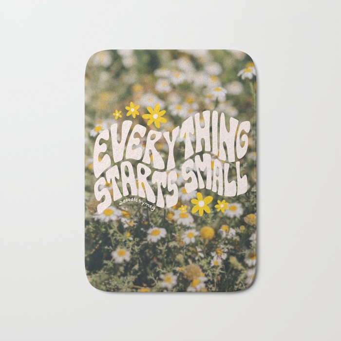 Everything Starts Small Bath Mat Gallery Image 1