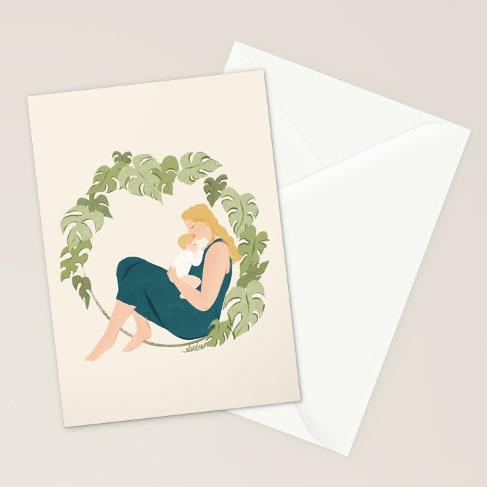 Maternal Bond (Blond) Stationery Card Gallery Image 2