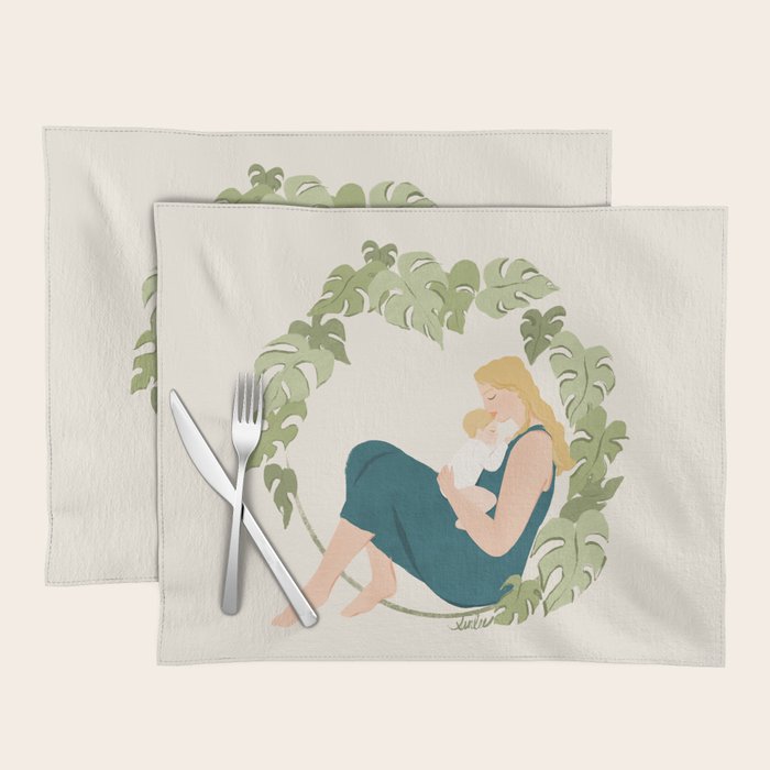 Maternal Bond (Blond) Placemat Gallery Image 1