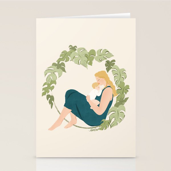 Maternal Bond (Blond) Stationery Card Gallery Image 2