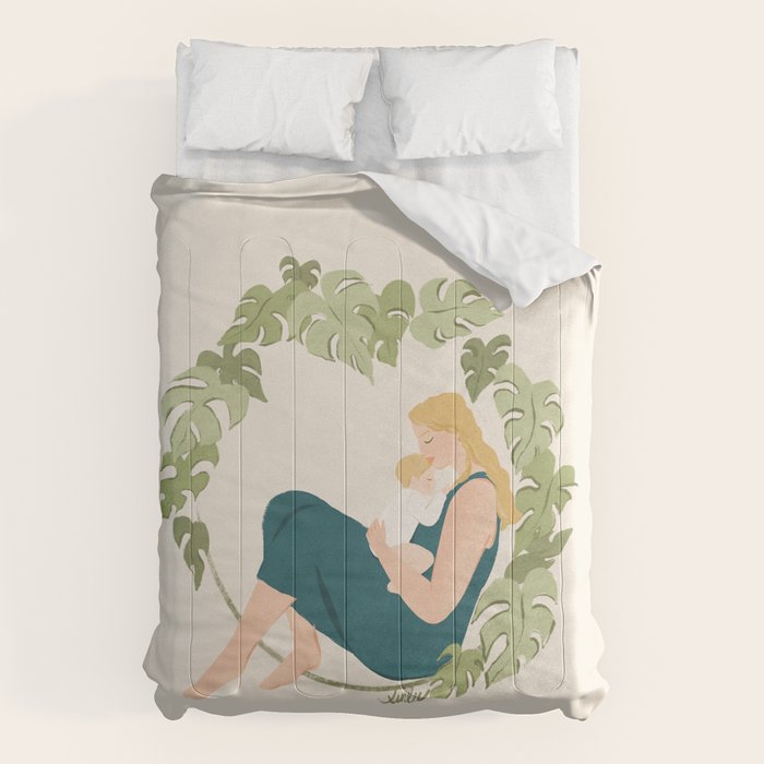Maternal Bond (Blond) Comforter Gallery Image 1