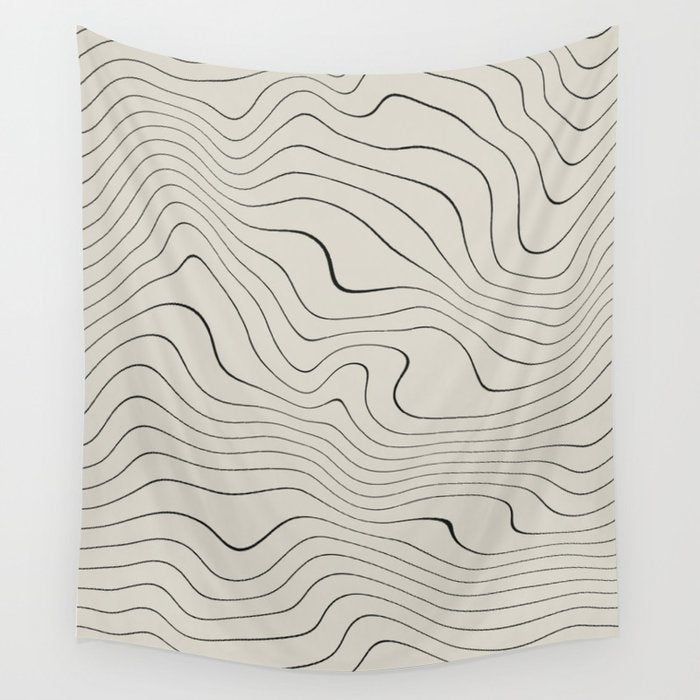 Line Distortion #1 Wall Tapestry Gallery Image 4