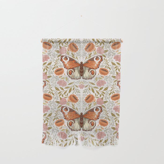 William Morris Inspired Monarch Butterfly Pattern Wall Hanging Gallery Image 1