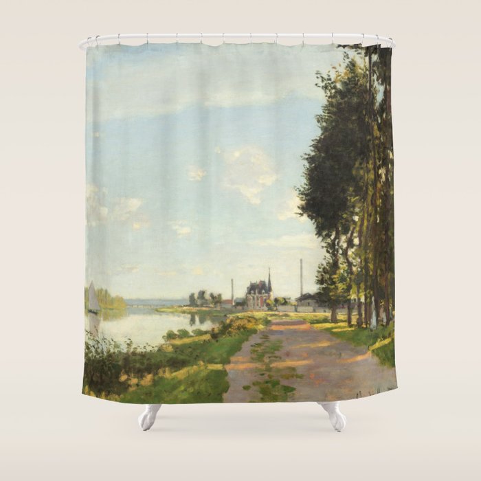 Argenteuil by Claude Monet Shower Curtain Gallery Image 1