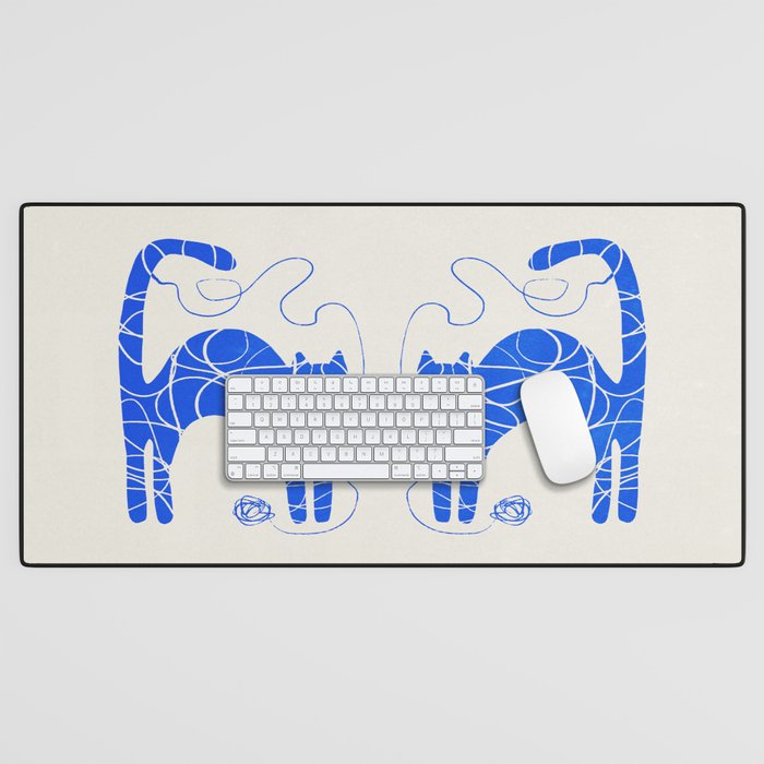 Wool Cat Desk Mat Gallery Image 1
