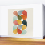 Shapes of color - abstract Wall Mural Gallery Image 2