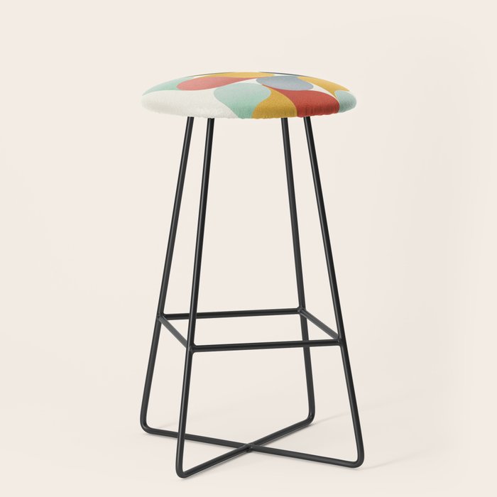 Shapes of color - abstract Stool Gallery Image 1