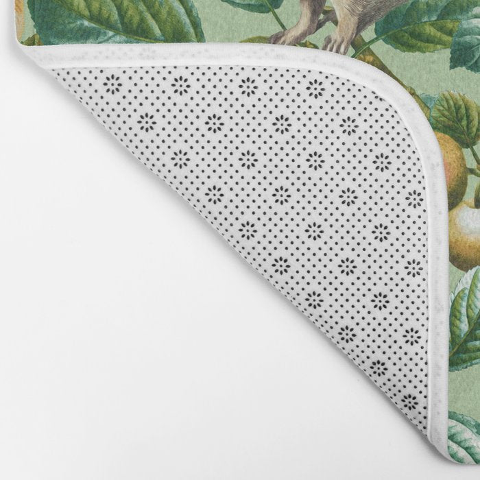 RACCOON AND FRUITS Bath Mat Gallery Image 2