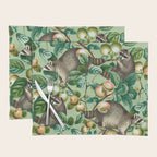 RACCOON AND FRUITS Placemat Gallery Image 1