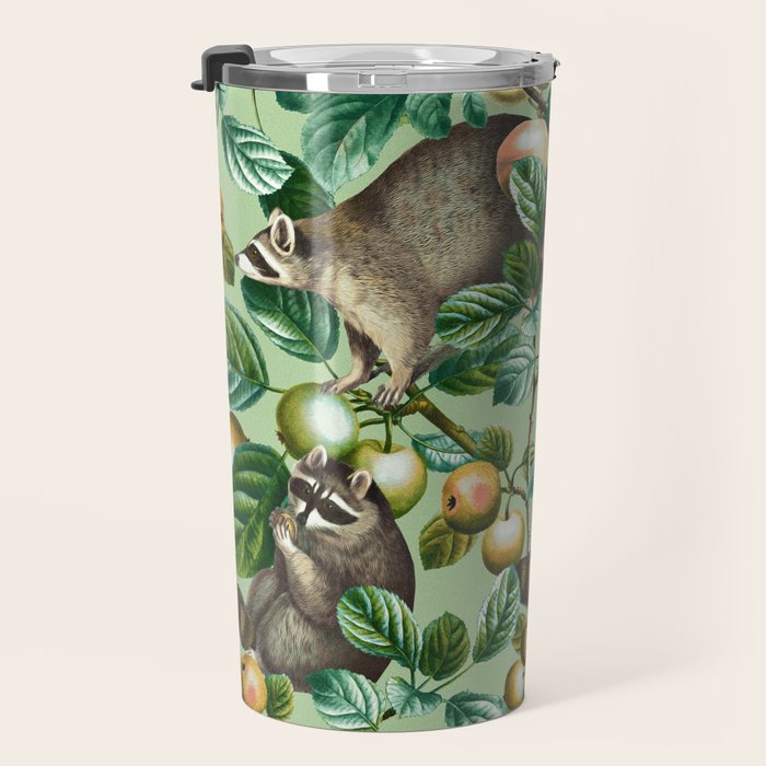 RACCOON AND FRUITS Travel Mug Gallery Image 3