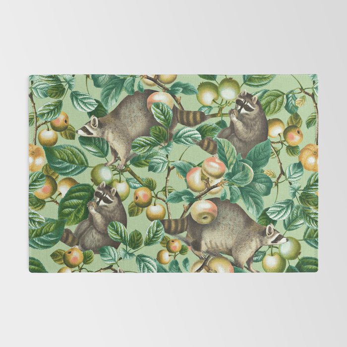 RACCOON AND FRUITS Rug Gallery Image 2