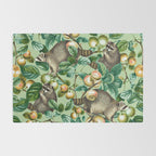 RACCOON AND FRUITS Rug Gallery Image 2