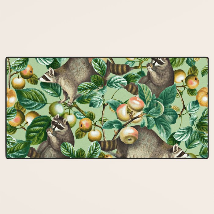 RACCOON AND FRUITS Desk Mat Gallery Image 3
