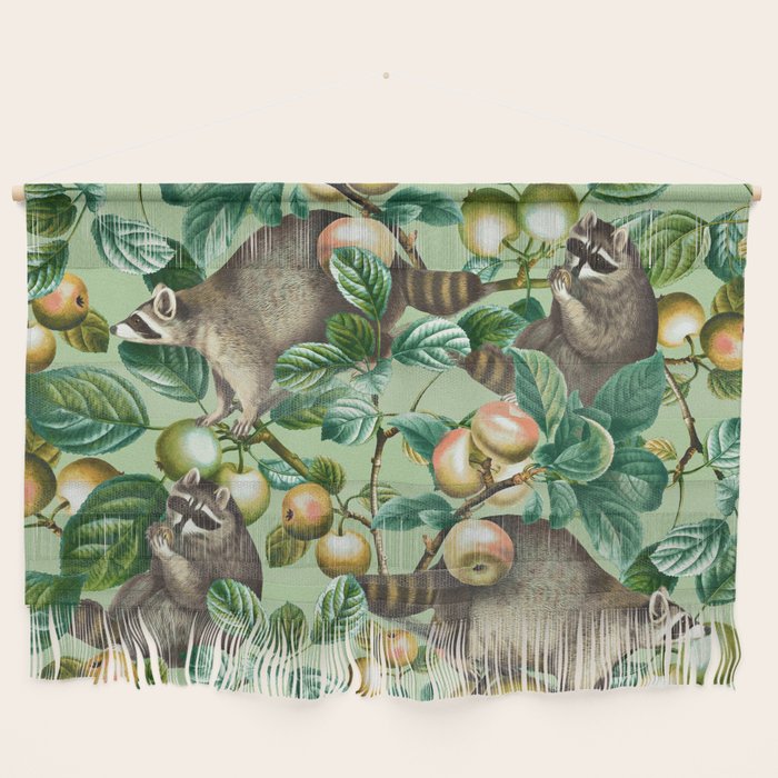 RACCOON AND FRUITS Wall Hanging Gallery Image 1