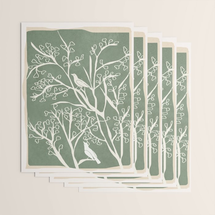 Birds on Branches 02 Wrapping Paper Gallery Image 3