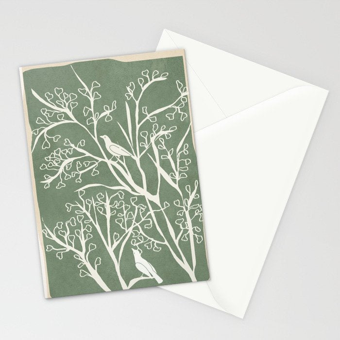 Birds on Branches 02 Stationery Card Gallery Image 2