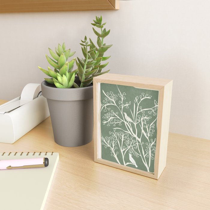 Birds on Branches 02 Mini Art Print Gallery Image 2