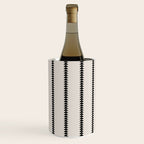 Minimal Triangles - Black & White Wine Chiller Gallery Image 3