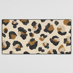 Leopard Print â Neutral Gold Light Palette Desk Mat Gallery Image 3