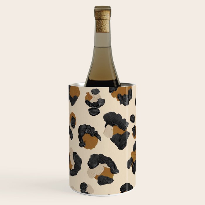 Leopard Print - Neutral Gold Light Palette Wine Chiller Gallery Image 2