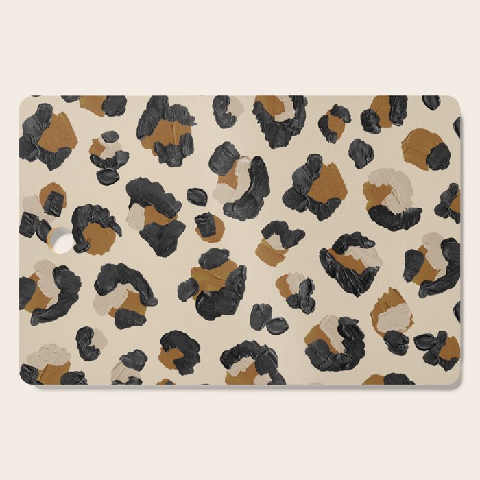 Leopard Print - Neutral Gold Light Palette Cutting Board Gallery Image 1