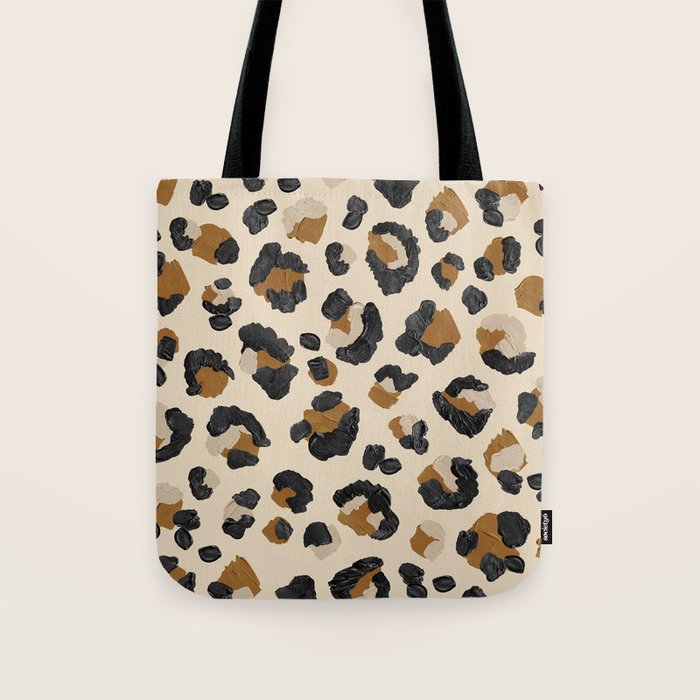 Leopard Print - Neutral Gold Light Palette Tote Bag Gallery Image 1